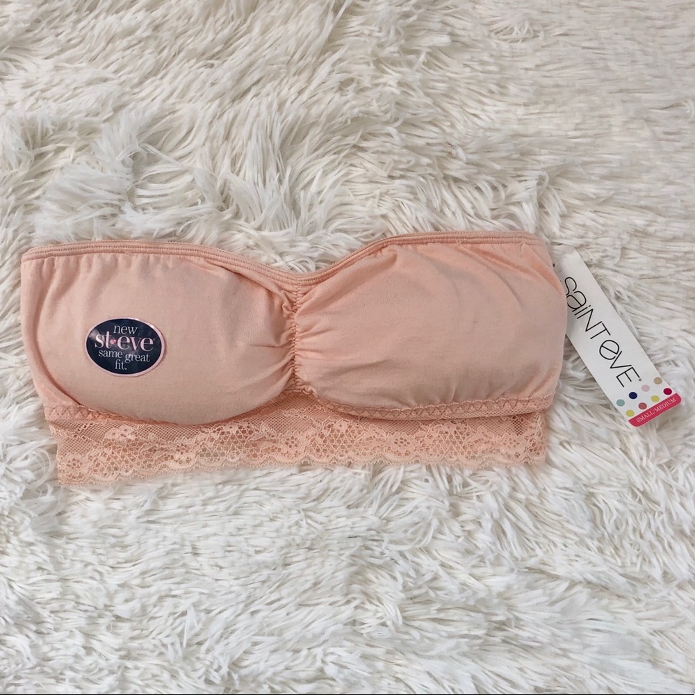 New with tag SAINT EVE beautiful Peach bandeau bra